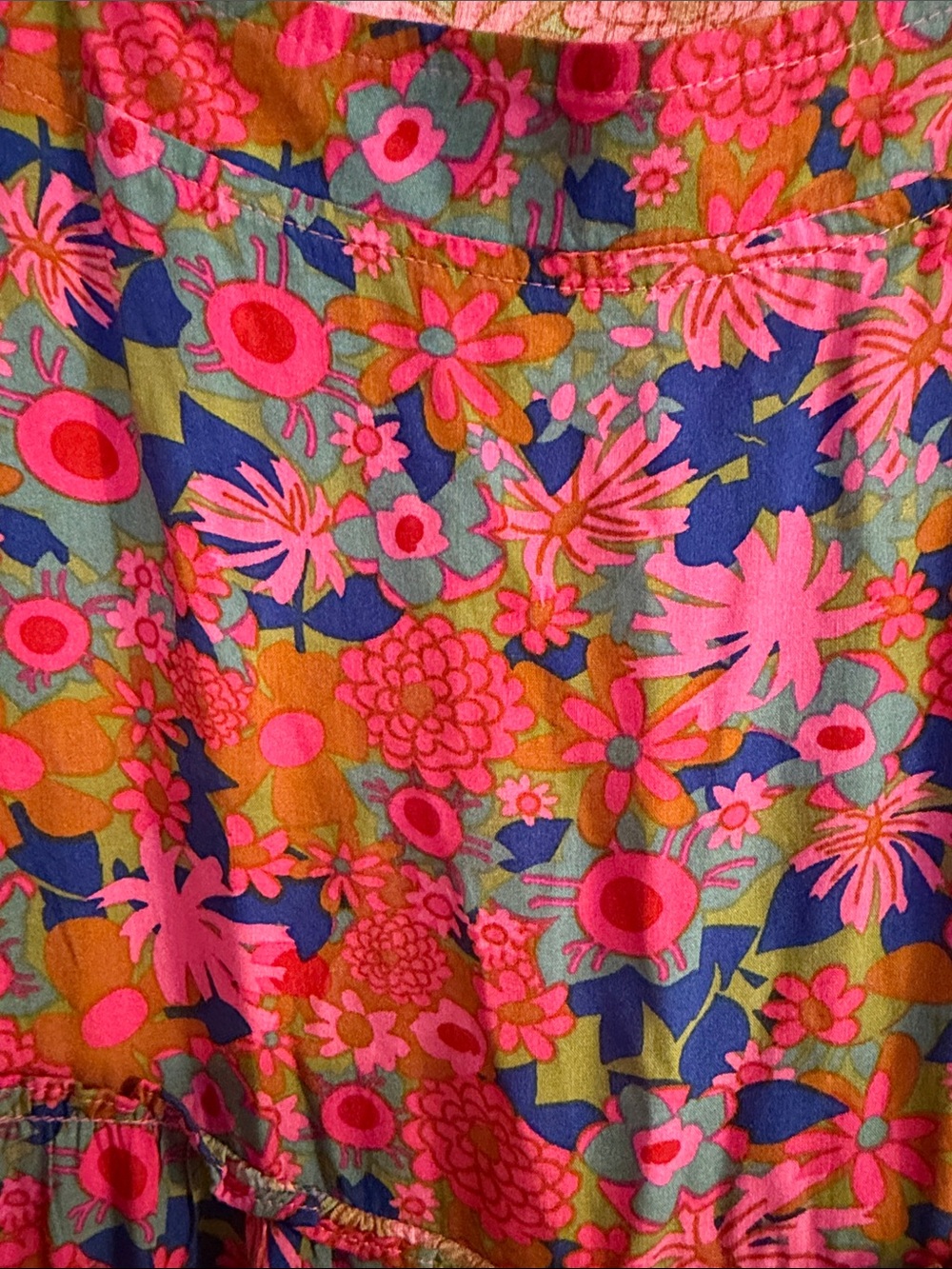 NATURAL LIFE Pink & Blue Floral Midi Dress - Picture 3 of 3